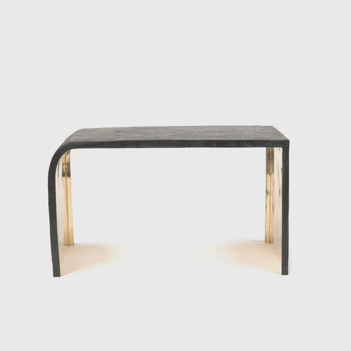 Ribbed Bronze Stool