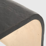 Ribbed Bronze Stool