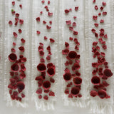 Rose Linen Handmade Wall Art