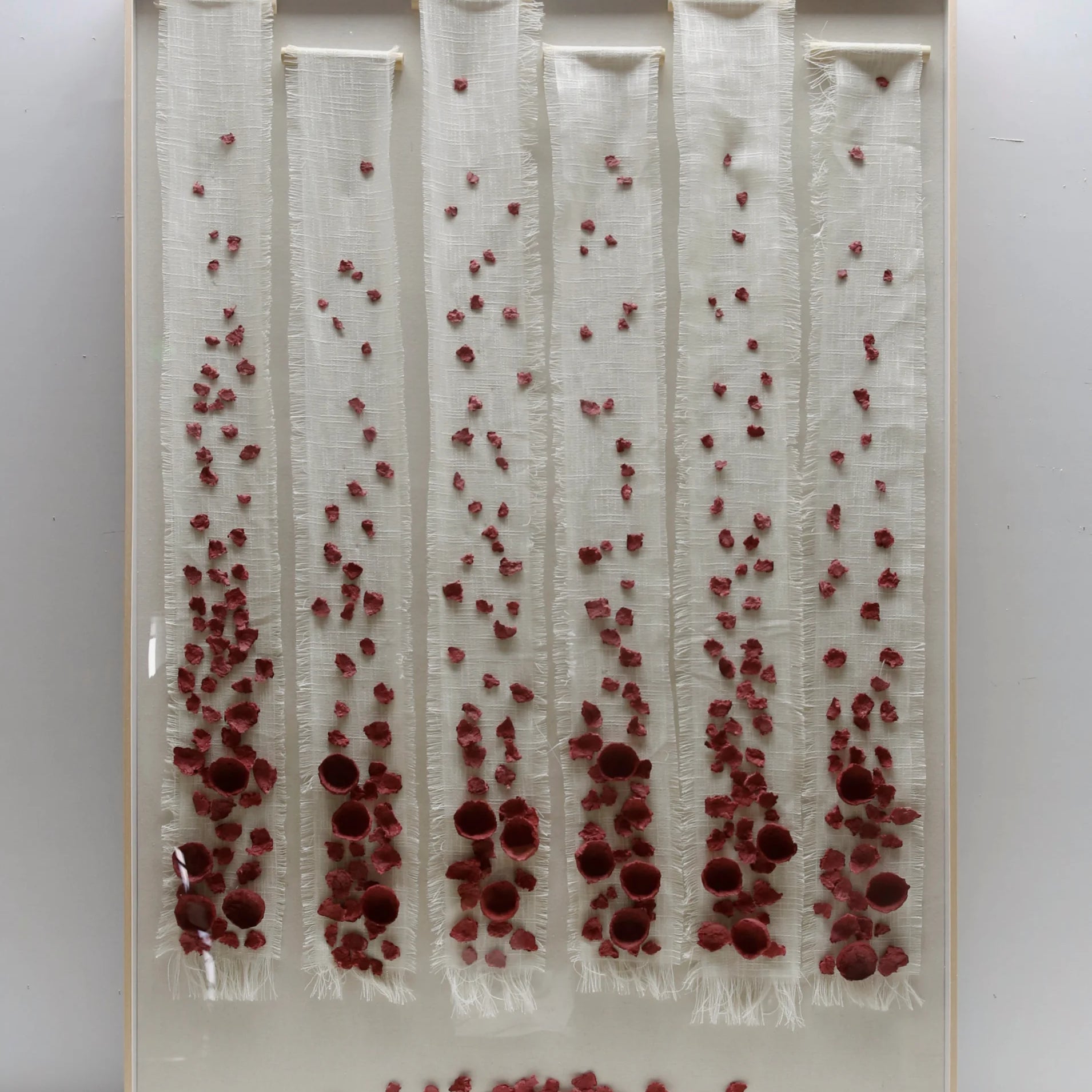 Rose Linen Handmade Wall Art