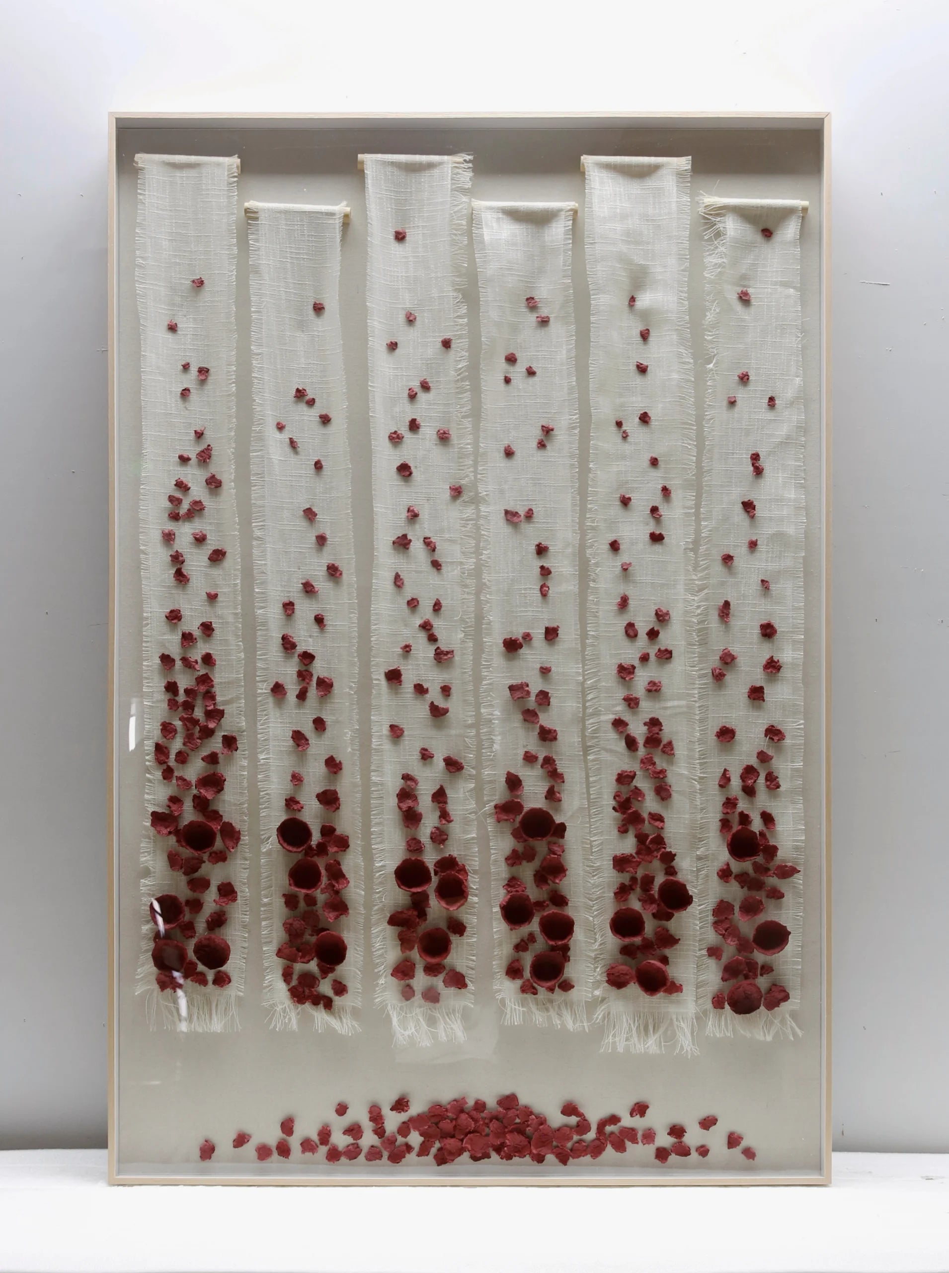 Rose Linen Handmade Wall Art