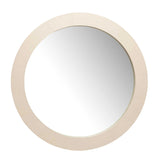 Round Mirror Pumice Leather