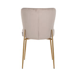 Darby Velvet Dining Chair with Metal Legs by Richmond Interiors