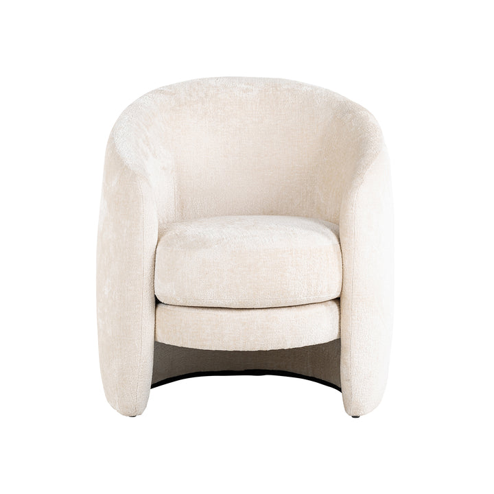 Fenna White Chenille Armchair by Richmond Interiors