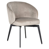 Amphara Dining Chair with Black Legs by Richmond Interiors