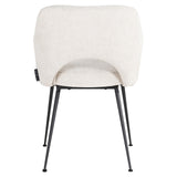 Jenthe Dining Chair with Black Metal Legs by Richmond Interiors