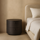 Sims Bedside Table - Smoak Oak