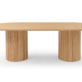 Lantine 240 Dining Table - Pill Shaped - Ash Oak