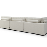 Blanco 5 Piece Modular Sofa - Chex Polar Boucle