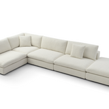 Blanco 5 Piece Modular Sofa - Chex Polar Boucle