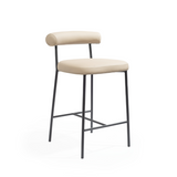 Alita Stool - Dark Marble