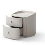 Vertu Bedside Table - Matte Beige