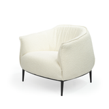 Tyrone Lounge Chair - Chex Boucle Polar