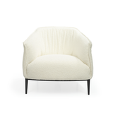 Tyrone Lounge Chair - Chex Boucle Polar