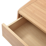 Madon Wide Bedside Table 700mm - Ash Oak