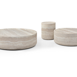 Ciladro Coffee Table - Faux Travertine - Large