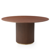 Lantine 150 Dining Table - Walnut & Brass