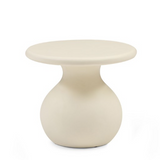 Rolo Side Table - Matte Beige