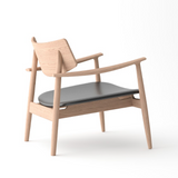 Mono Solid Oak & Black Lounge Chair