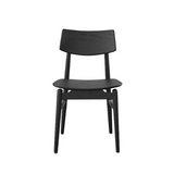 Mono Solid Oak Dining Chair - Matte Black