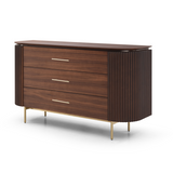 Lantine 3 Drawer Dresser - Dark Walnut