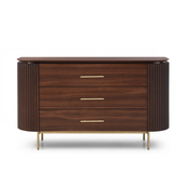 Lantine 3 Drawer Dresser - Dark Walnut