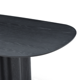 Moon Dining Table 240 - Black Oak