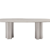 Moon Dining Table 240 - Matte Beige