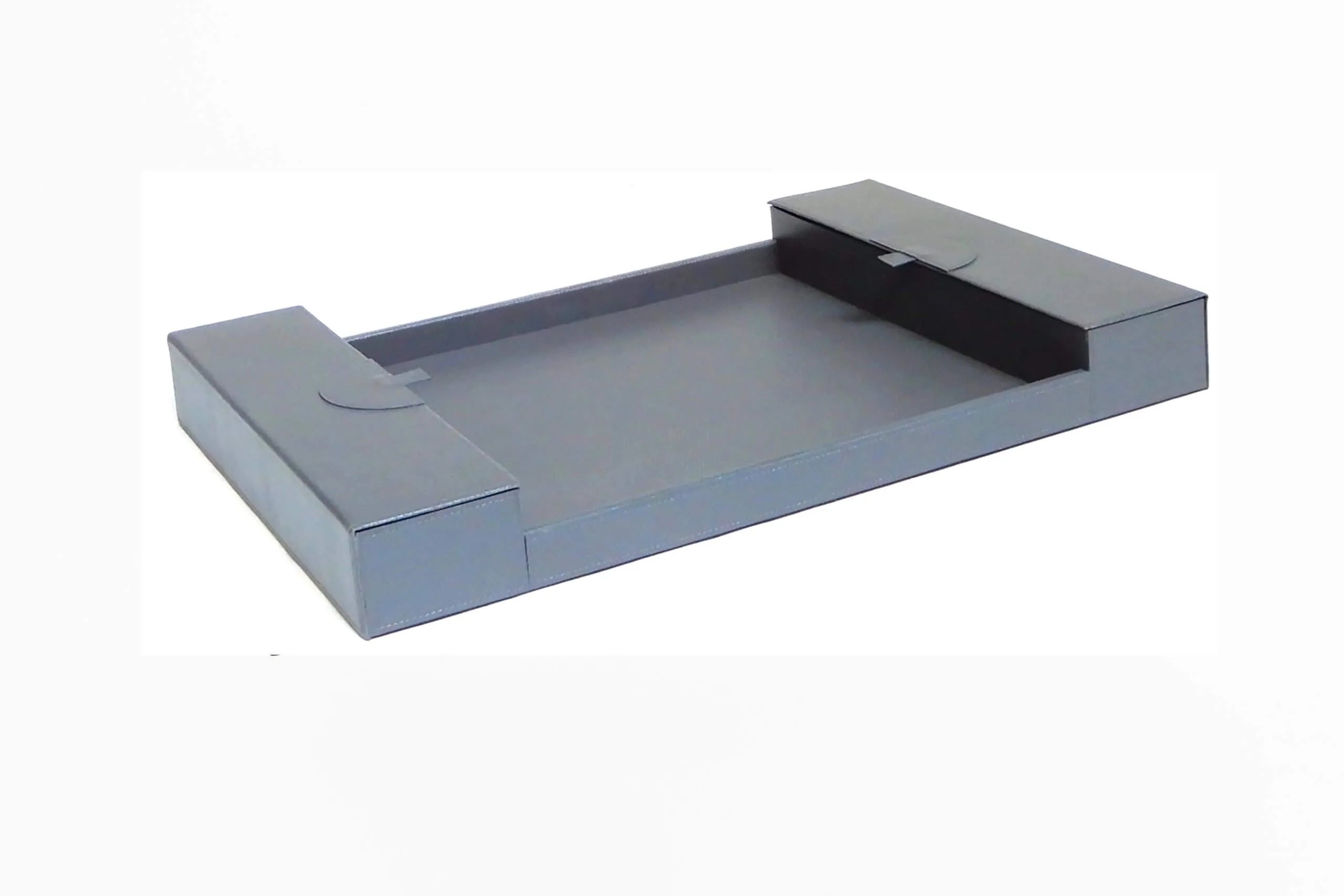 Shangri La Tray Grey Leather