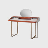 Anson Orange Leather Dressing Table