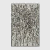 Silver Forest Large Wall Paper Art