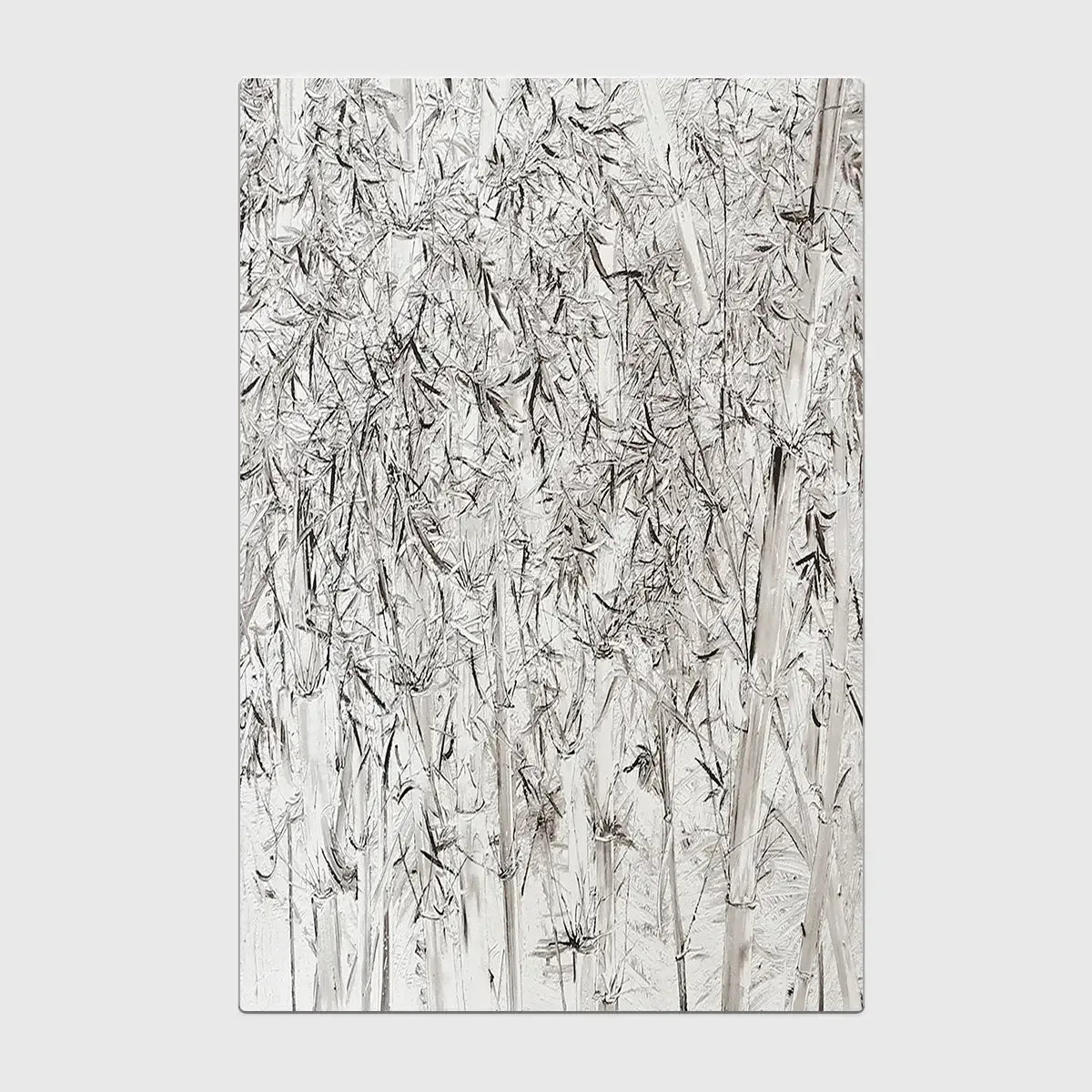 Silver Forest Large Wall Paper Art