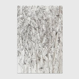 Silver Forest Large Wall Paper Art