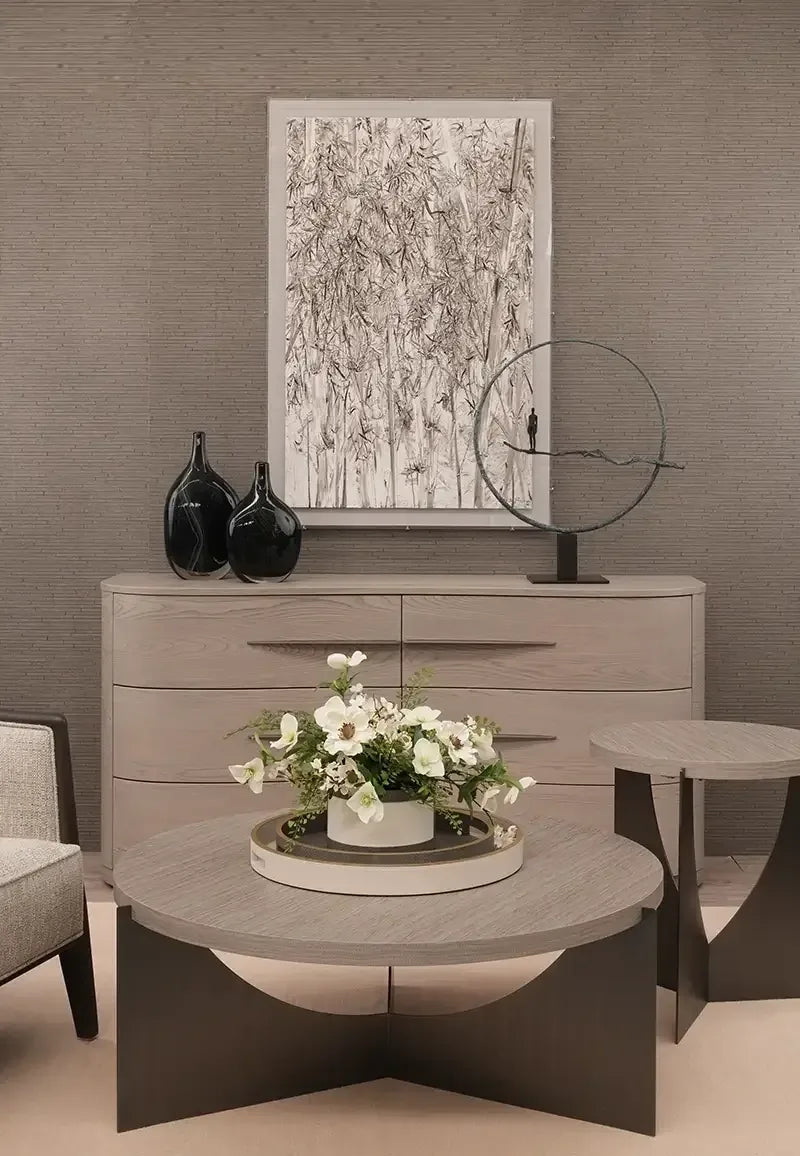 Silver Forest Large Wall Paper Art