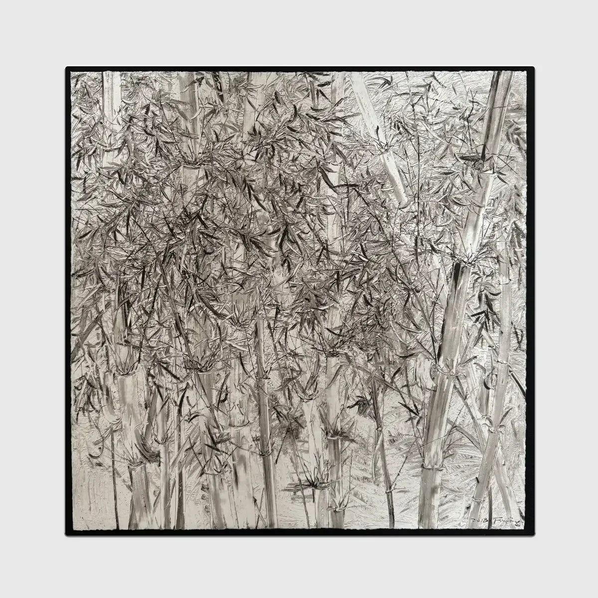 Silver Forest Small Wall Paper Art
