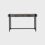 Slide Console Grey Shagreen Leather