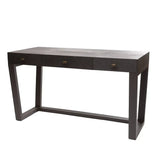 Slim Jim Desk Black Woven Leather