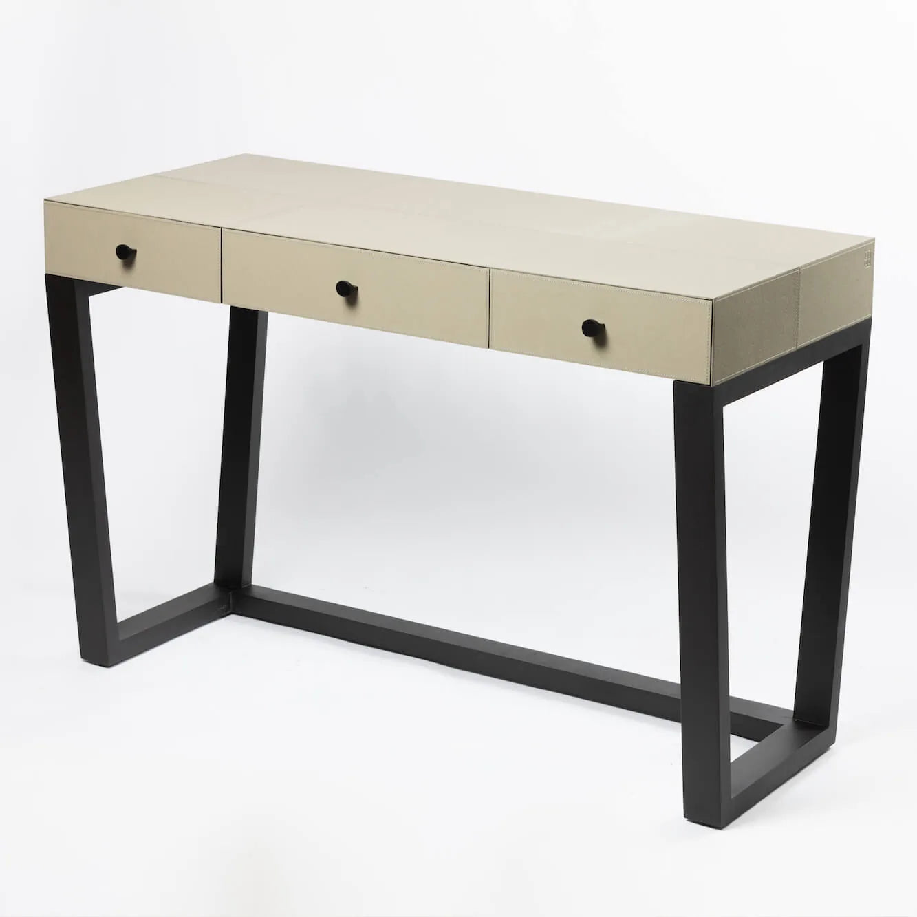 Slim Jim Desk French Grey Leather