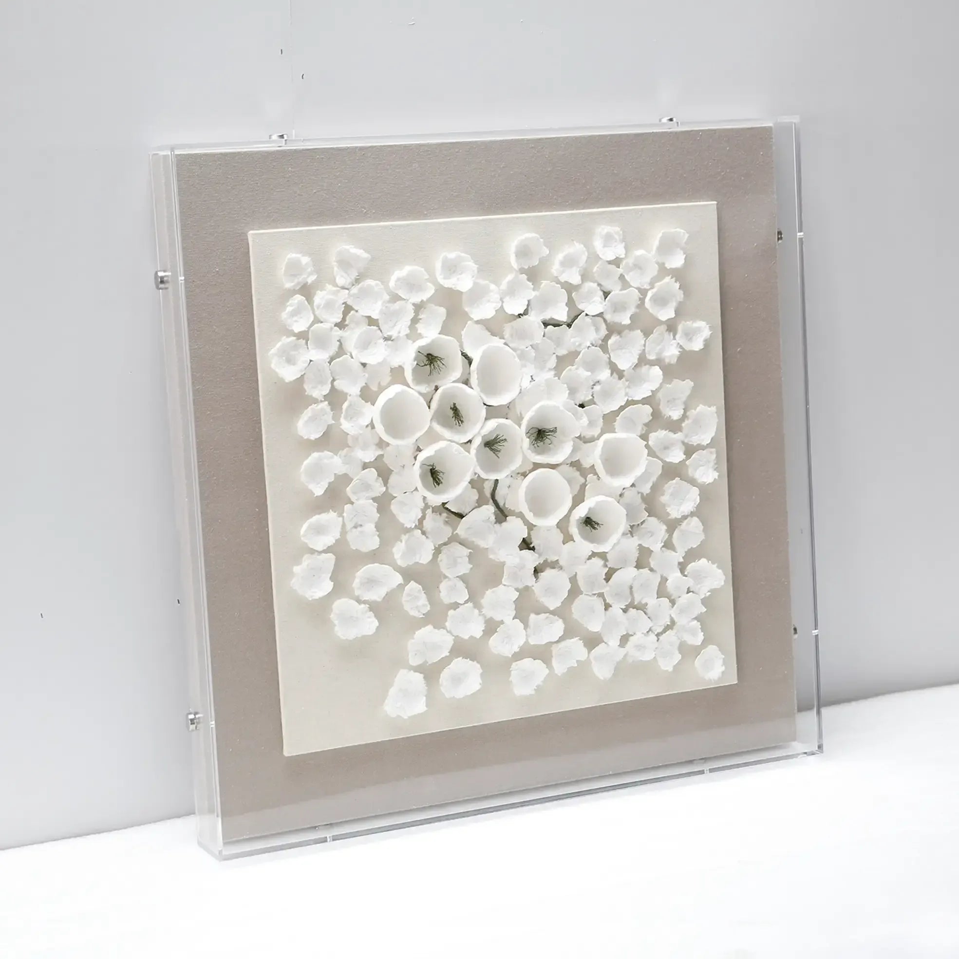 Snowfloral Handmade Dimensional Paper Wall Art