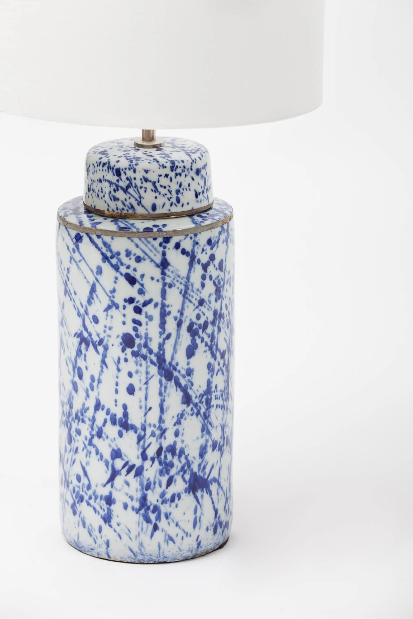Speckle Ceramic Lamp Blue