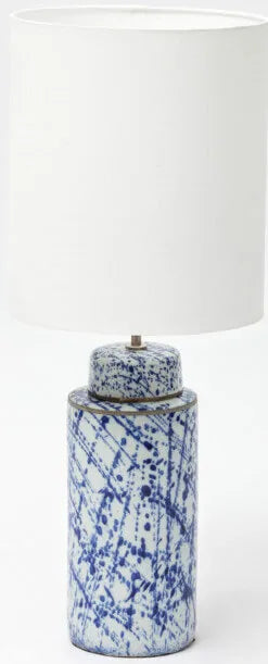 Speckle Ceramic Lamp Blue