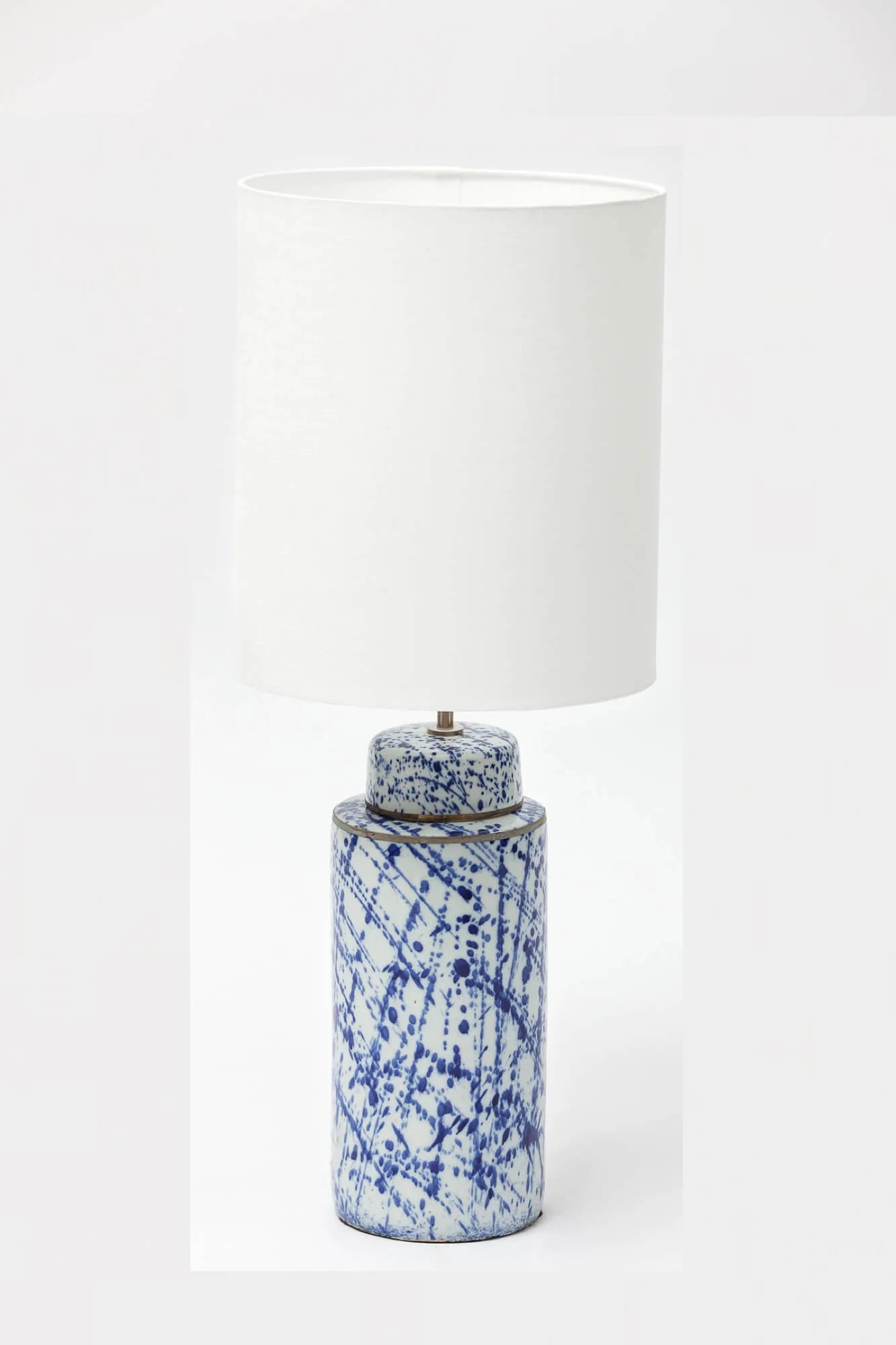 Speckle Ceramic Lamp Blue