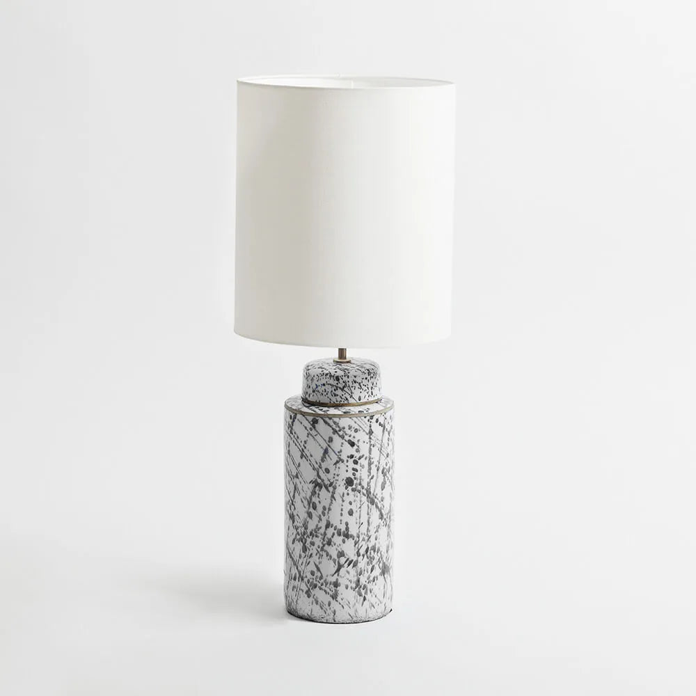Speckle Ceramic Lamp Grey
