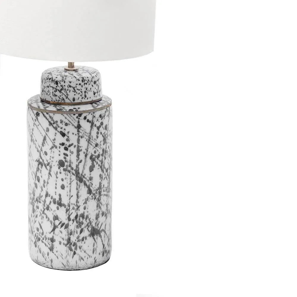 Speckle Ceramic Lamp Grey