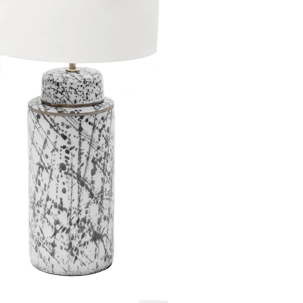Speckle Ceramic Lamp Grey