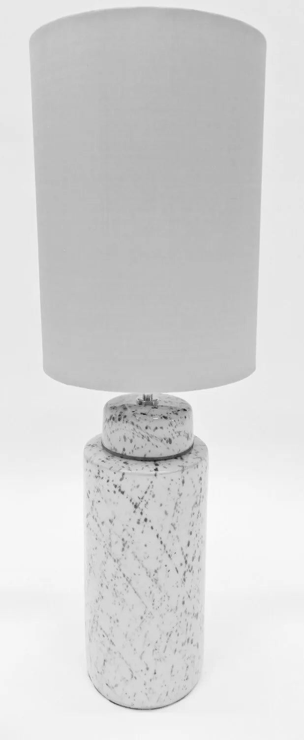 Speckle Ceramic Lamp Grey