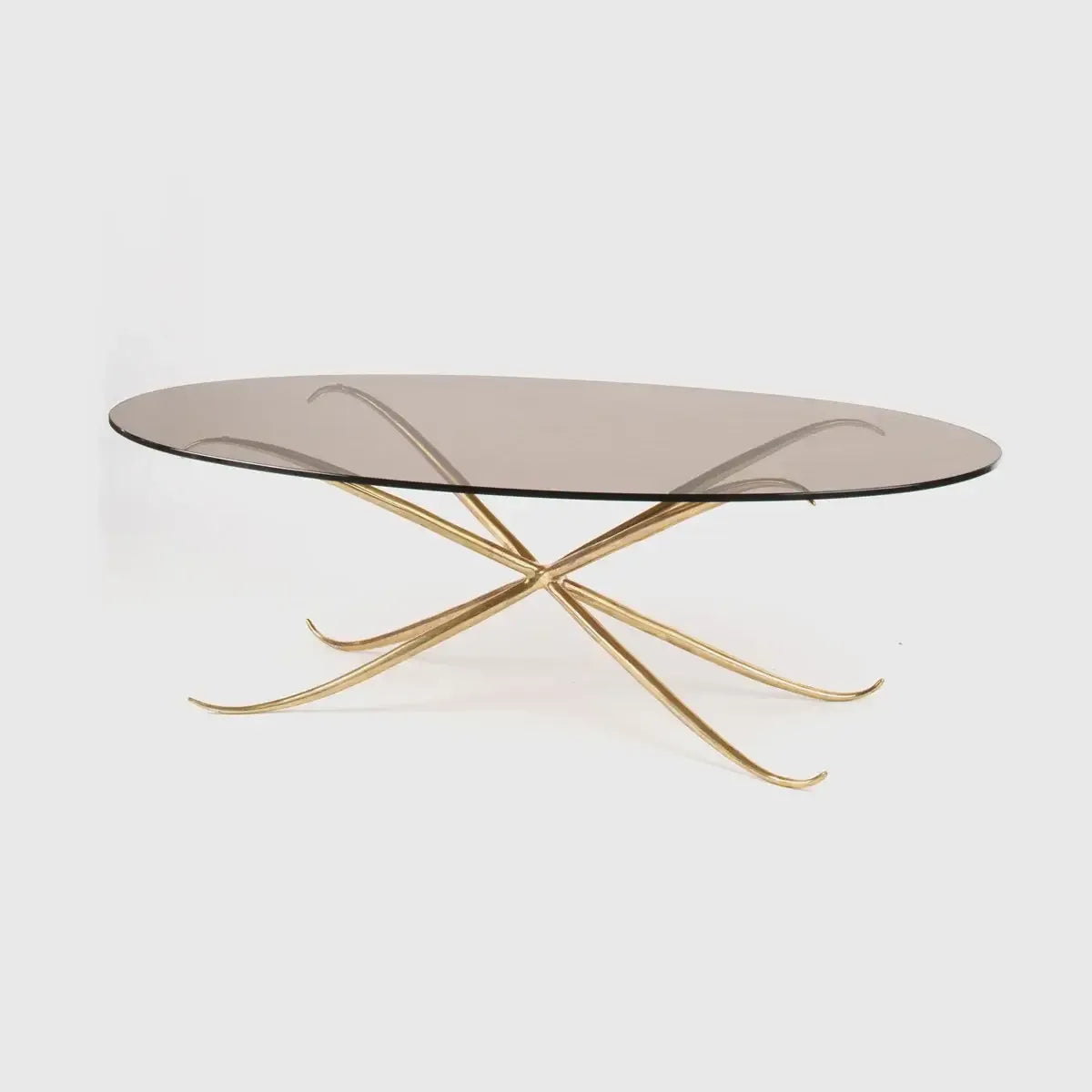 Spike Oval Coffee Table Bronze D’oro
