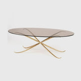 Spike Oval Coffee Table Bronze D’oro