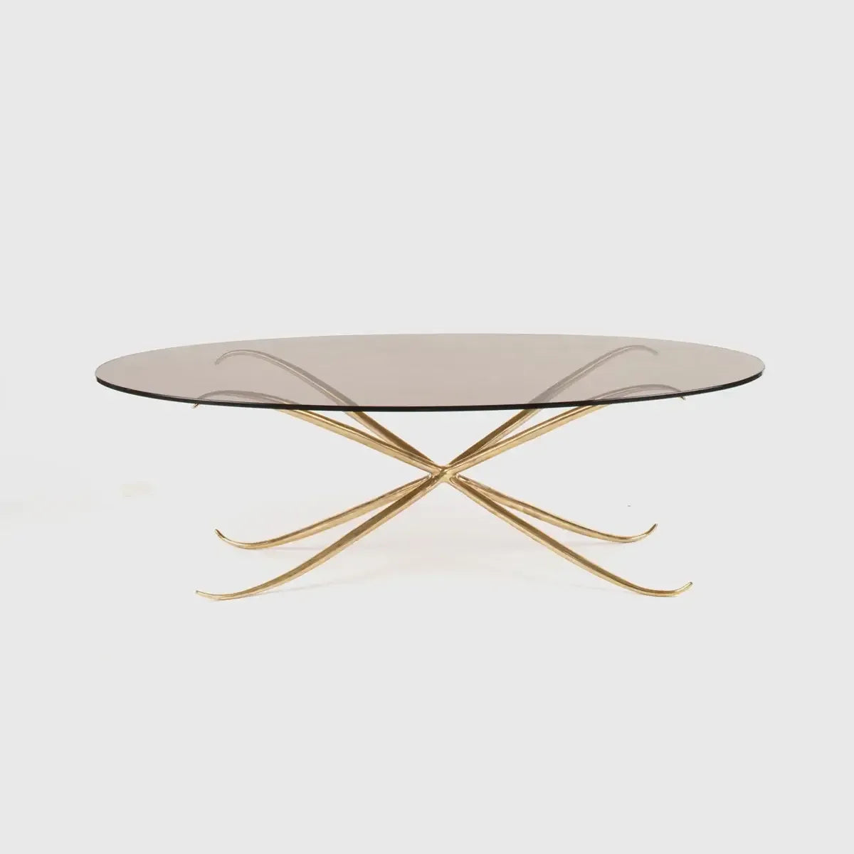 Spike Oval Coffee Table Bronze D’oro