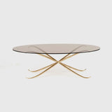 Spike Oval Coffee Table Bronze D’oro